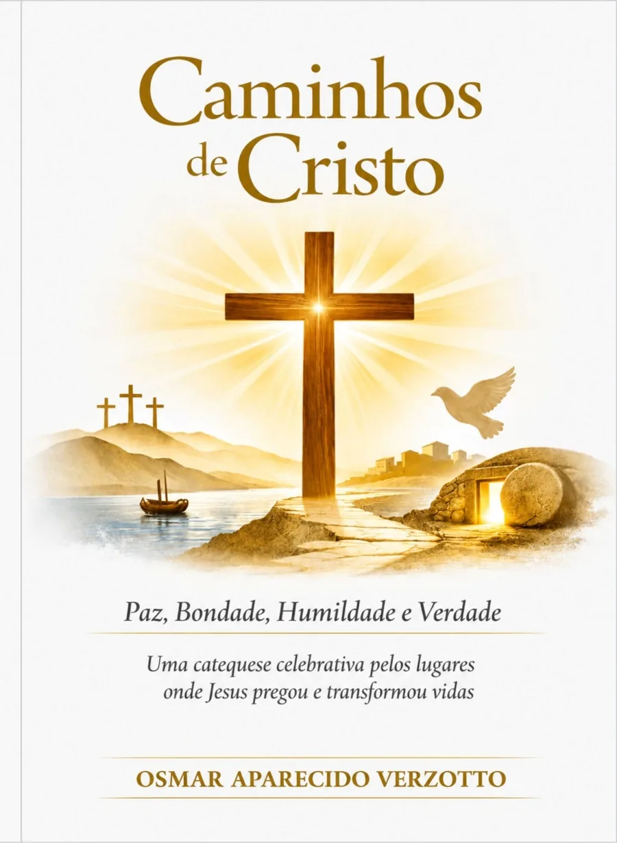 Capa do livro Caminhos de Cristo, de Osmar Aparecido Verzotto